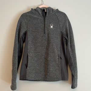 Spyder 3/4 zip up hoodie
